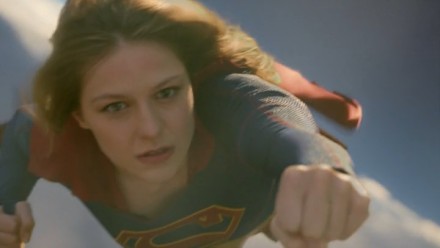 Supergirl up, up and away!